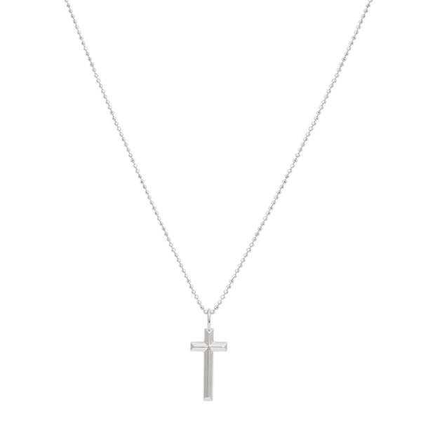 FX0057 925 Sterling Silver boyfriend cross Necklace