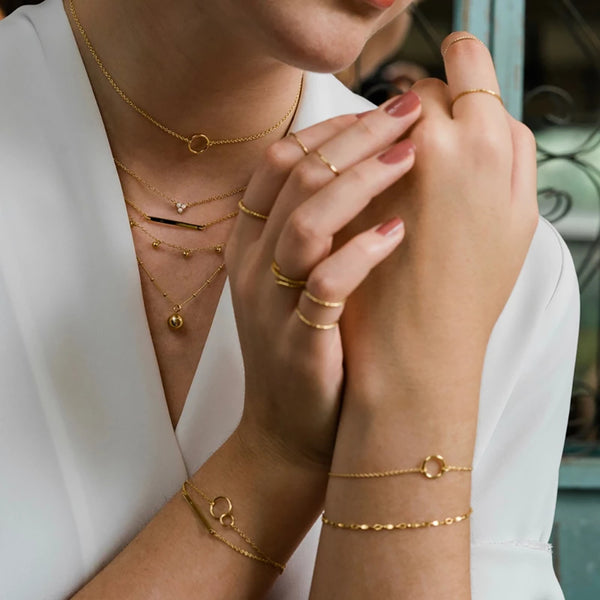 FX0011 925 Sterling Silver Ball Choker Necklace