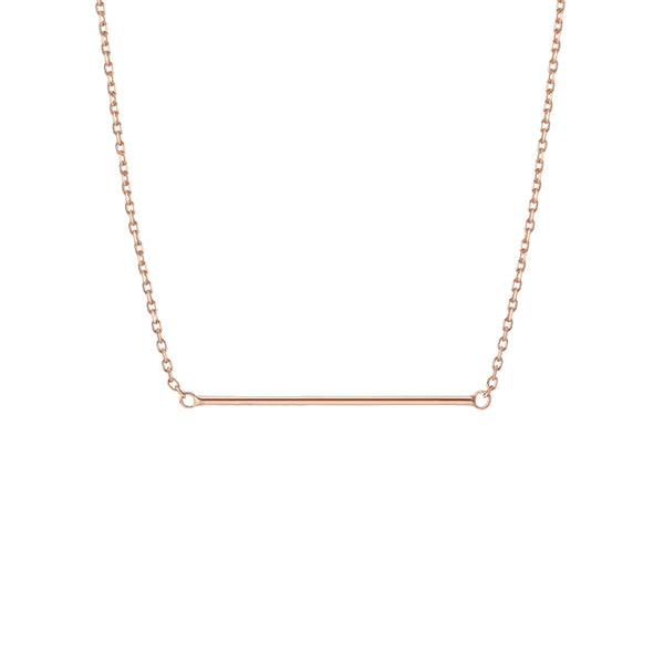 FX0070 925 Sterling Silver Lariat Bar Necklace