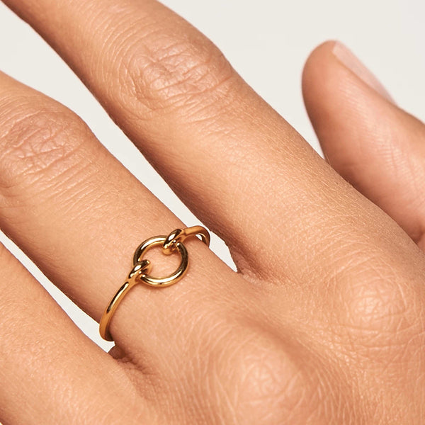 FJ0214 925 Sterling Silver Round Chain Ring