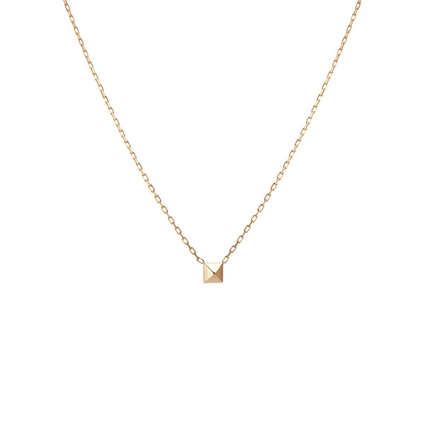 FX0082 925 Sterling Silver Mini Charm Pyramid Necklace