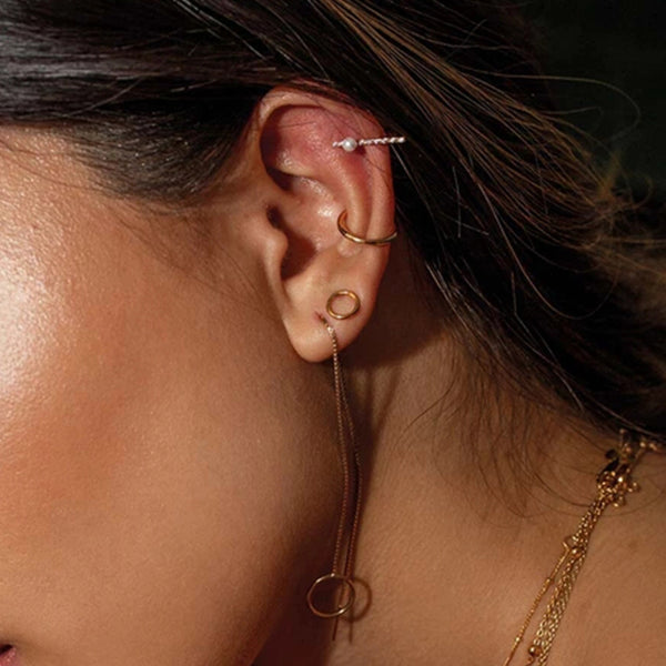 FE0209 925 Sterling Silver Basic Small Halo Earrings