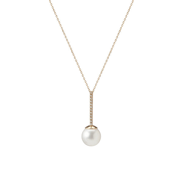 FX0096 925 Sterling Silver Pearl Pendant Necklace