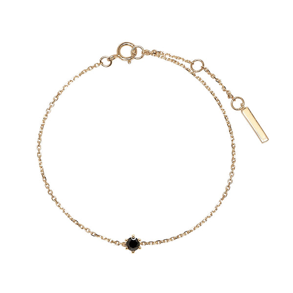 FS0088 925 Sterling Silver White Solitary Bracelet