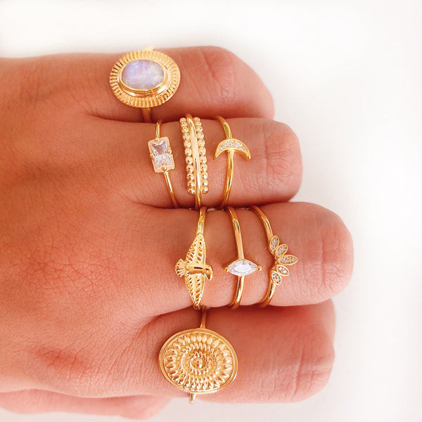 FJ0181 925 Sterling Silver Crown Ring