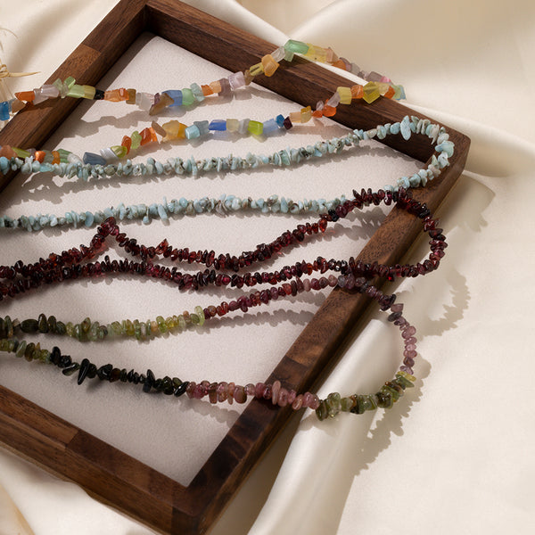 FX0827 Vitality Spring Synthetic Cymophane Necklace