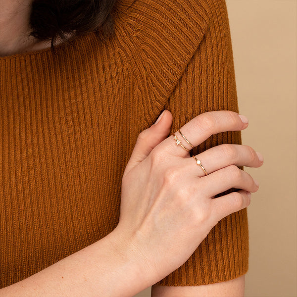 FJ0245 925 Sterling Silver Star Ring