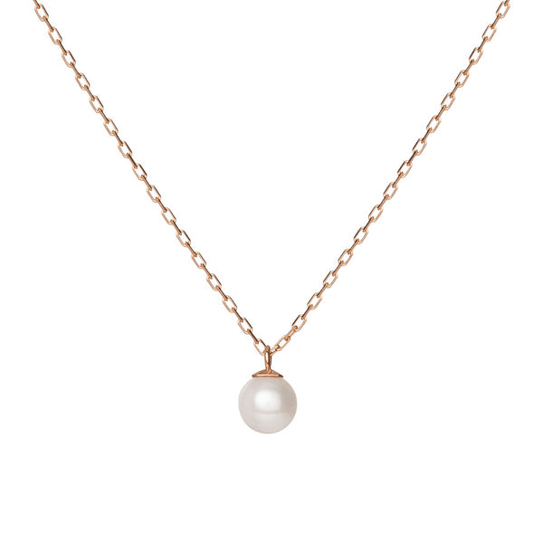 FX0095 925 Sterling Silver Simple Pearl Necklace