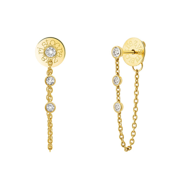 FE0289 925 Sterling Silver Chain Earrings