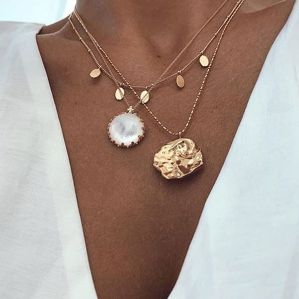 FX0177 925 Sterling Silver Coin Necklace