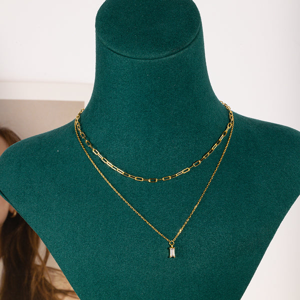 FX0072 925 Sterling Silver Medium Chain Necklace