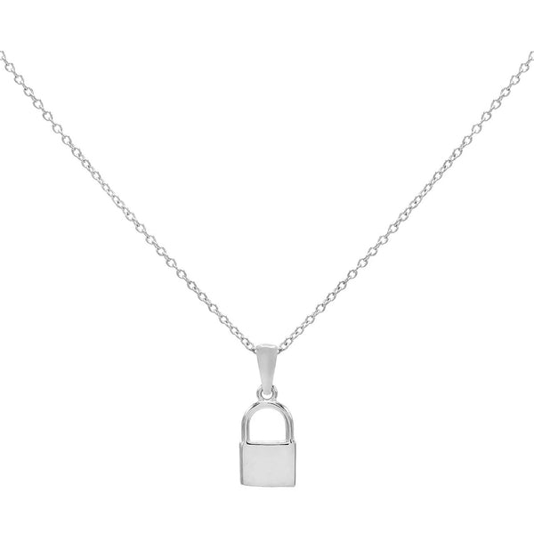 FX0184 925 Sterling Silver Lock Necklace