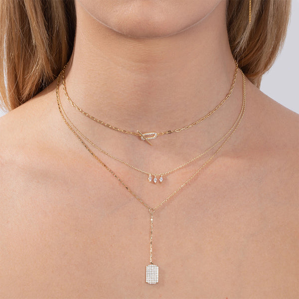 FX0235 925 Sterling Silver Larait Necklace