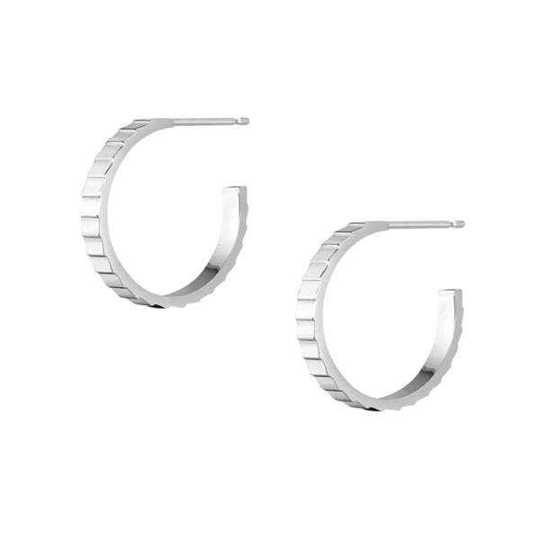 FE0243 925 Sterling Silver Infinity Hoop Earrings