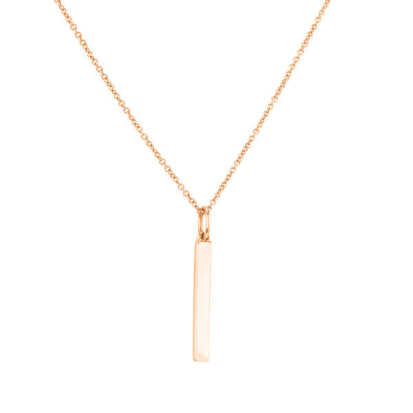 FX0292 925 Sterling Silver Bar Necklace