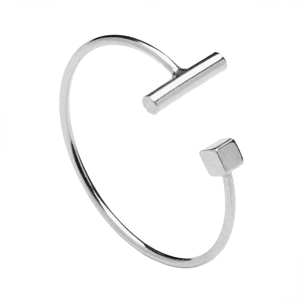 FJ0217 925 Sterling Silver High Polish Open Ring