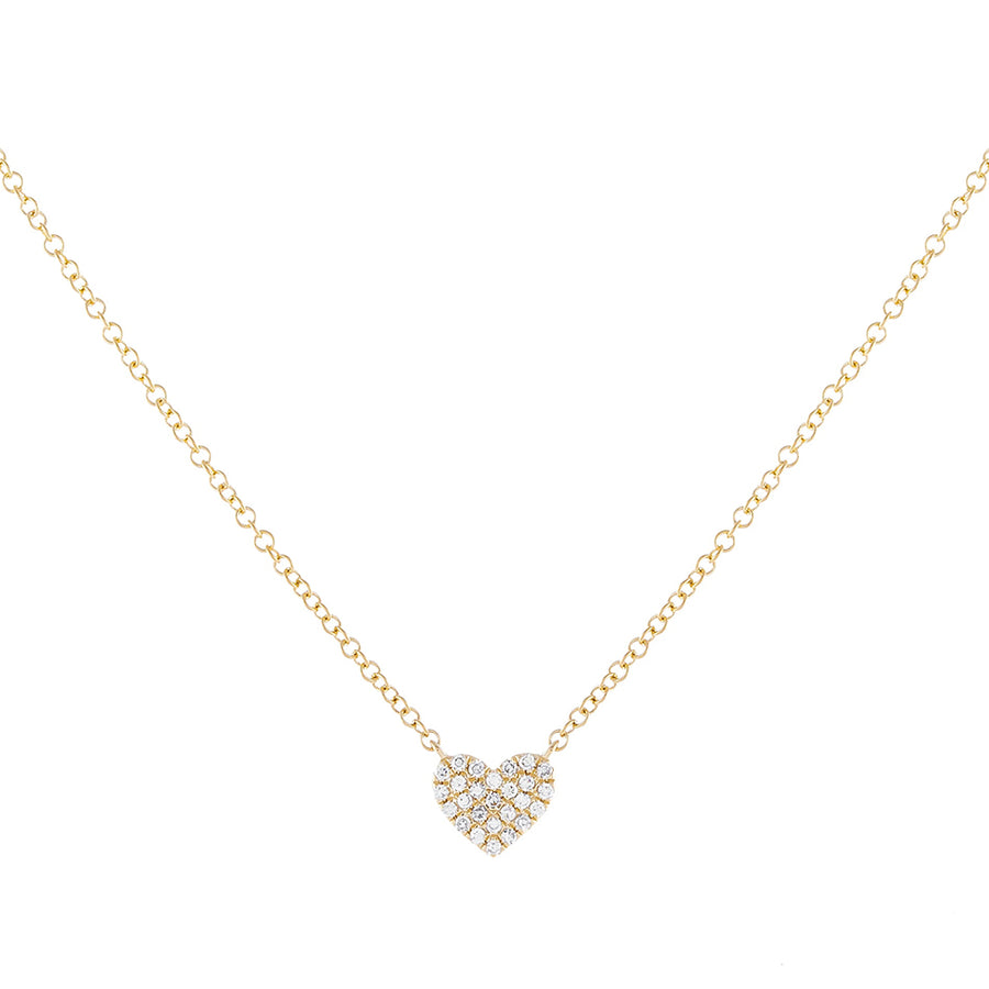 FX0239 925 Sterling Silver Heart Zircon Necklace