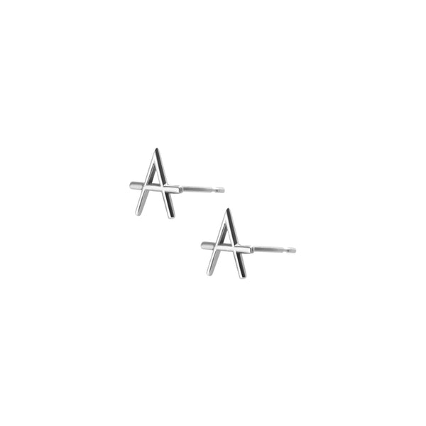 FE0276 925 Sterling Silver Icon Stud Earrings