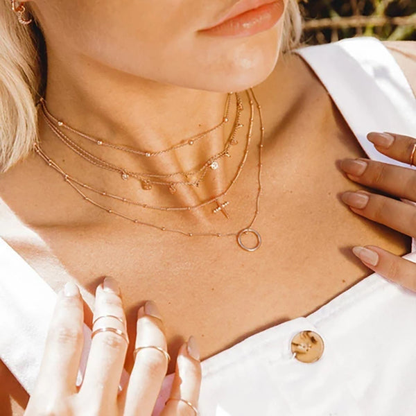 FX0055 925 Sterling Silver mystic cross Necklace