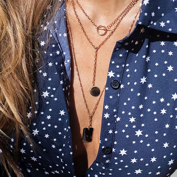 FX0051 925 Sterling Silver basic circle lariat necklace