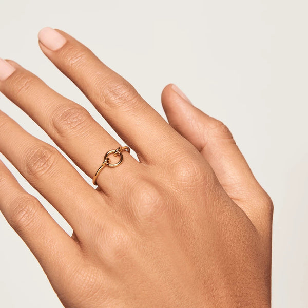 FJ0214 925 Sterling Silver Round Chain Ring