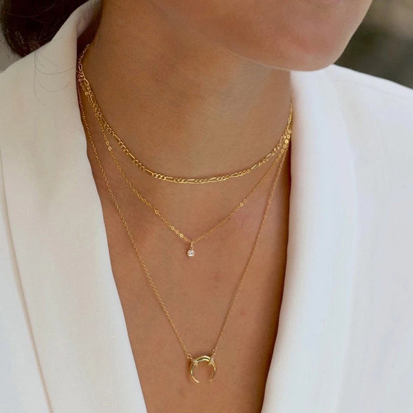 FX0014 925 Sterling Silver Diamond Choker Necklace