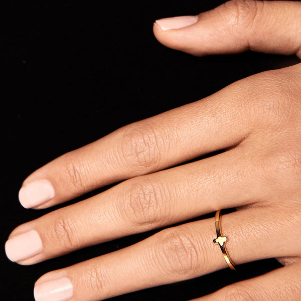 FJ0218 925 Sterling Silver Mini Stick Ring