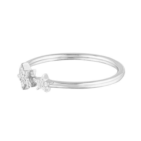 FJ0245 925 Sterling Silver Star Ring