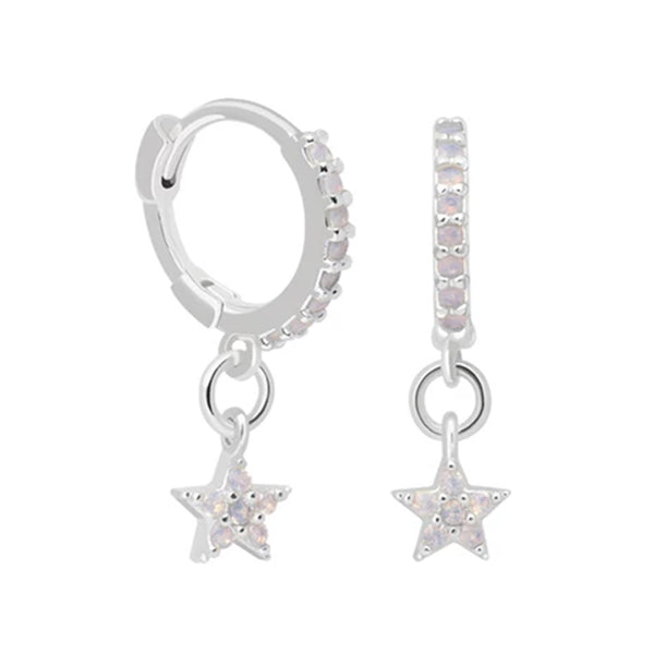 FE0218 Mystic Star Huggies Earrings