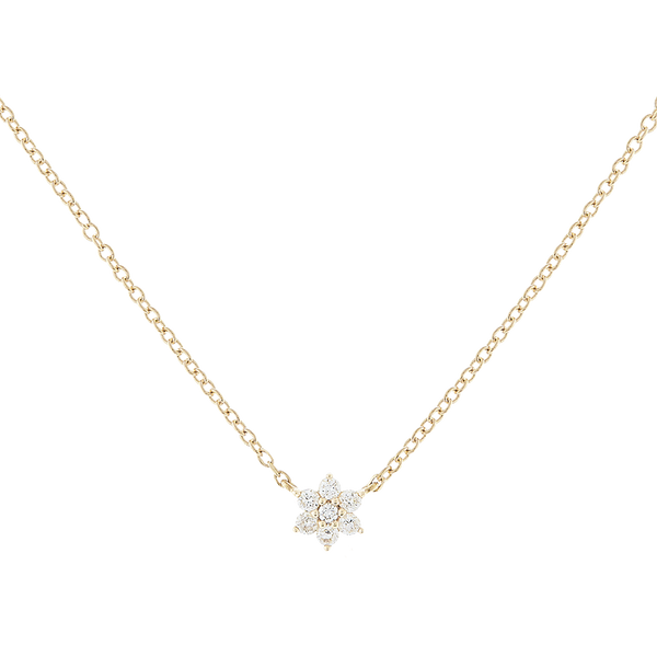 FX0300 925 Sterling Silver Flower Necklace