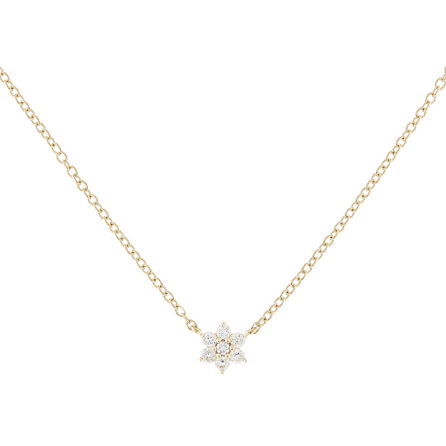 FX0300 925 Sterling Silver Flower Necklace