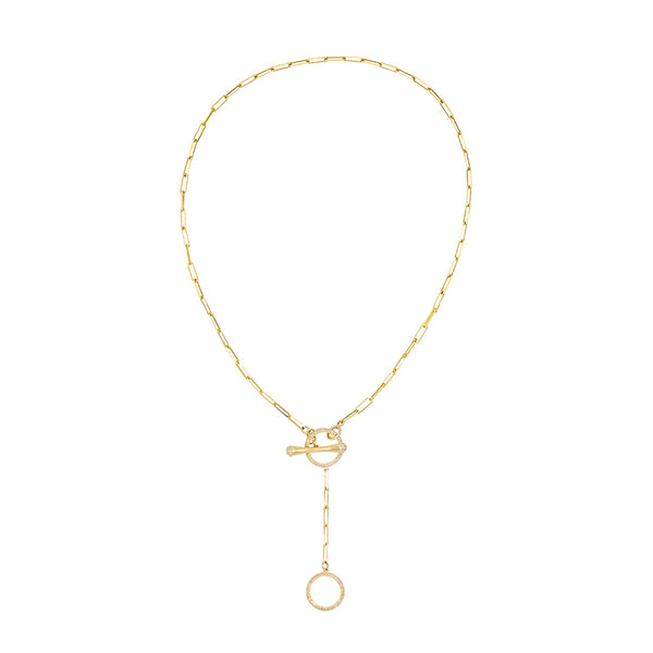 FX0229 925 Sterling Silver Connection Circle Necklace