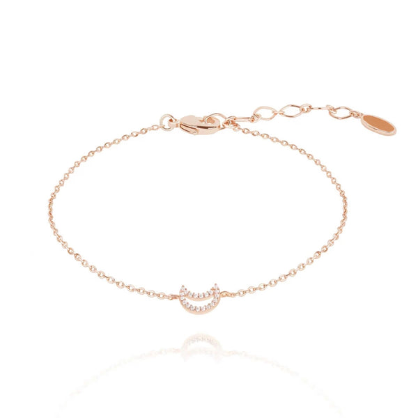 FS0002 925 Sterling Silver Moon Bracelet