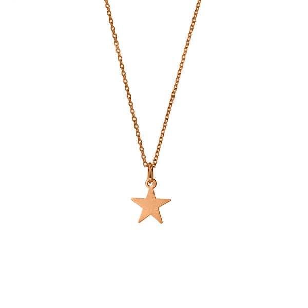 FX0019 925 Sterling Silver Golden Star Choker Necklace