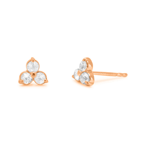 FE0743 925 Sterling Silver Lotus Studs Earrings