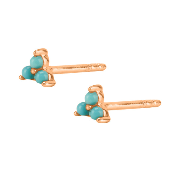 FE0759 Triangle Pile Stud Earrings
