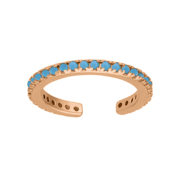 FE0087 Turquoise Pave Earrings Cuff