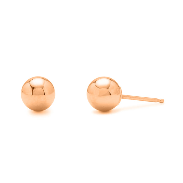 FE0736 925 Sterling Silver Bold Sphere Studs Earrings