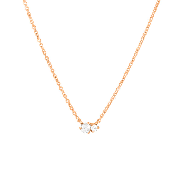 FX0309 925 Sterling Silver Zircon Necklace