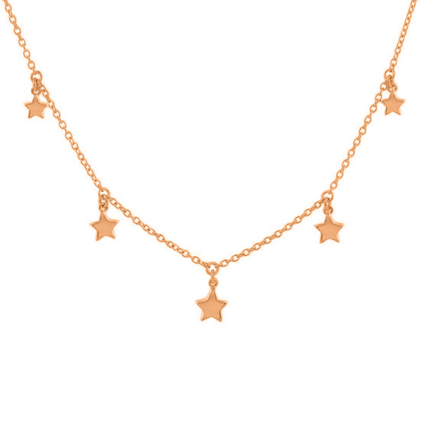FX0008 925 Sterling Silver Star Pendant Necklace
