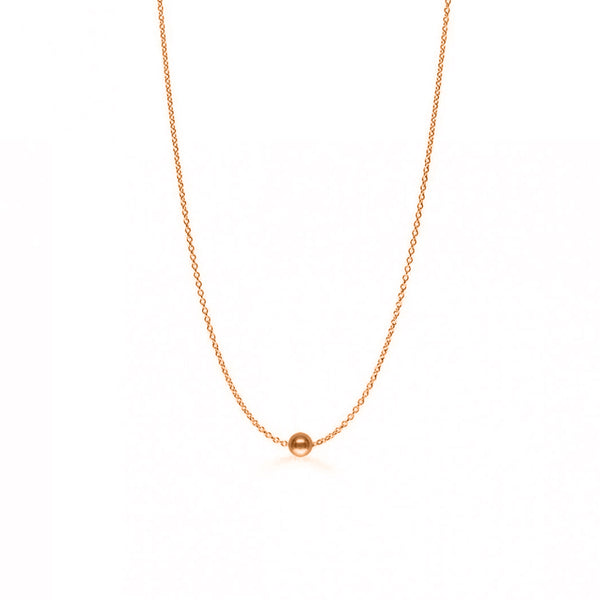 FX0022 925 Sterling Silver Ball Gold Choker Necklace