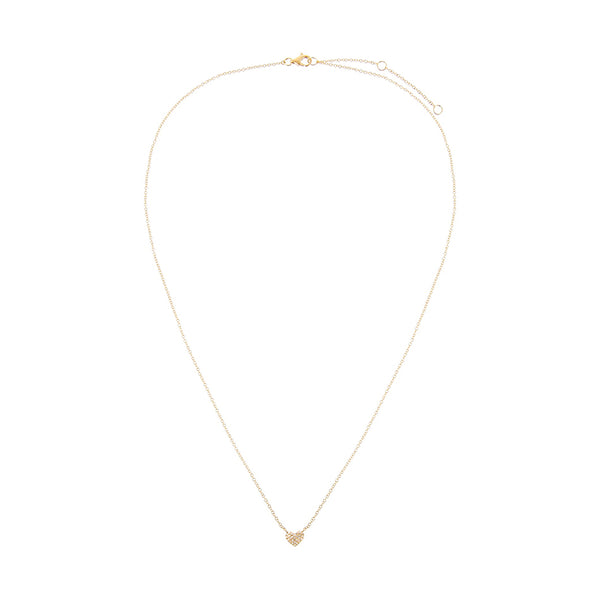 FX0239 925 Sterling Silver Heart Zircon Necklace