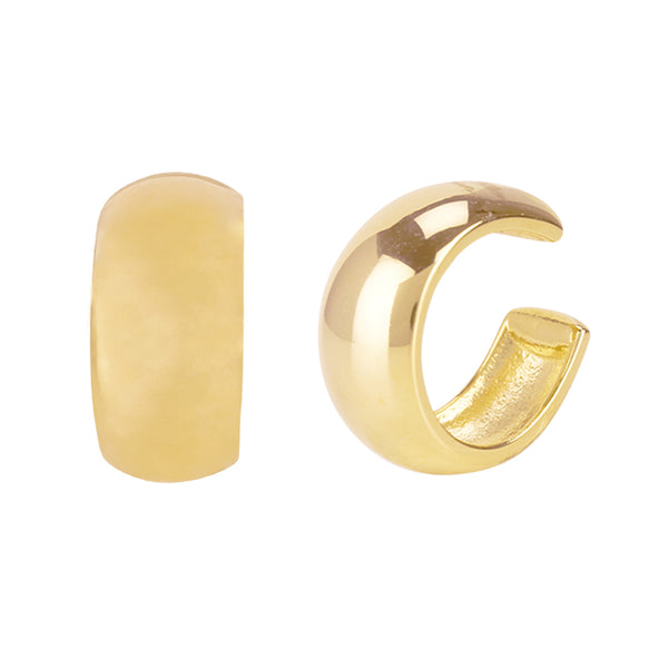 FE0716 925 Sterling Silver Dome Earrings Cuff