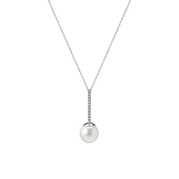 FX0096 925 Sterling Silver Pearl Pendant Necklace