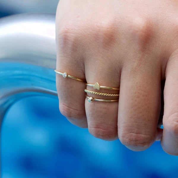 FJ0011 925 Sterling Silver Golden Sole Ball Ring