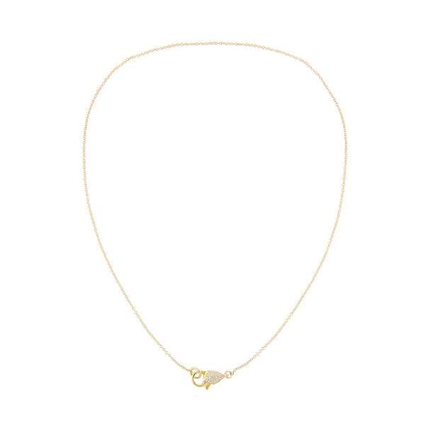 FX0248 925 Sterling Silver Lobster Clasp Necklace