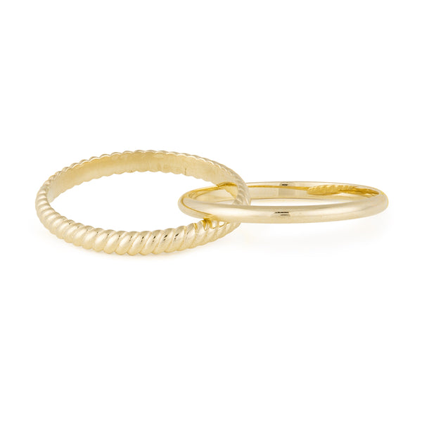 FJ0265 925 Sterling Silver Double Ring