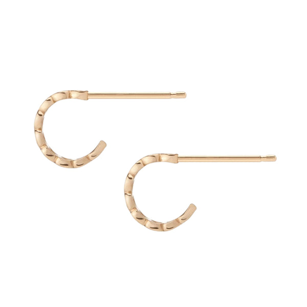 FE0257 925 Sterling Silver Infinity Heart Huggie Earrings