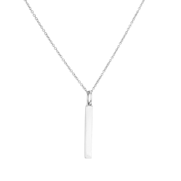 FX0292 925 Sterling Silver Bar Necklace