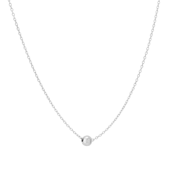 FX0293 925 Sterling Silver Single Sphere Necklace